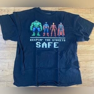 Marvel Avengers 16-Bit black t-shirt size XL